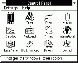 Приложение Control Panel