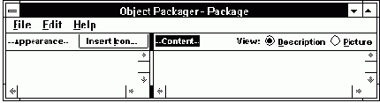 Использование приложения Object Packager